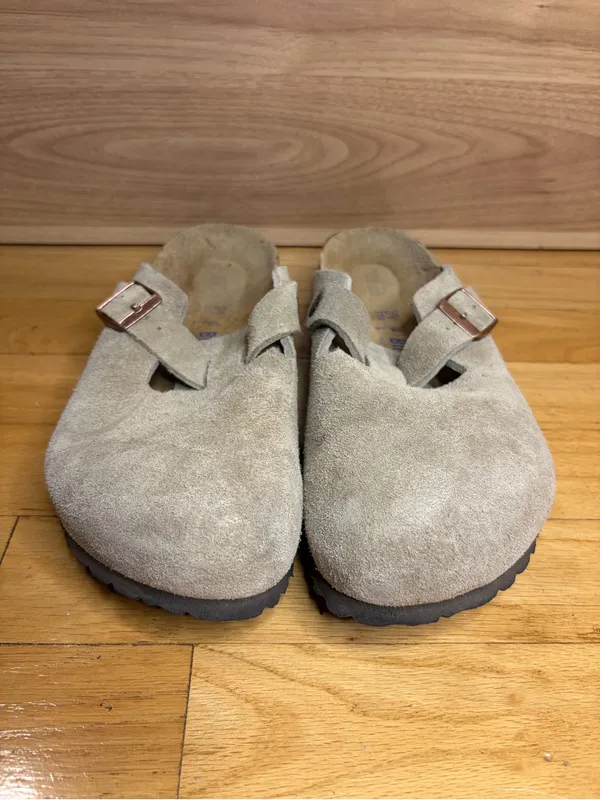 Birkenstock Boston Suede Soft Footbed Sandals - Size 39 - Image 3