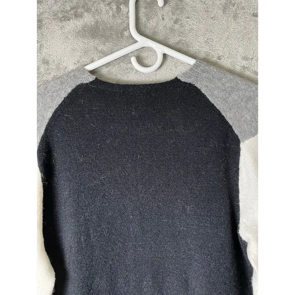 Madewell Kent Cardigan Coziest Yarn Colorblock Merino Alpaca Wool Sweater XS NEW - Image 4