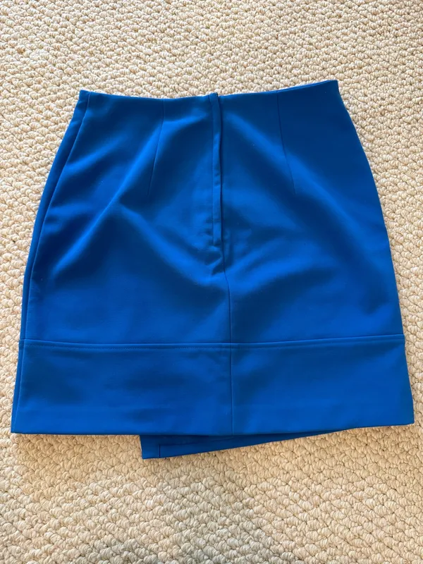H&M Blue Women's Mini Skirt with O-Ring Detail - Image 3