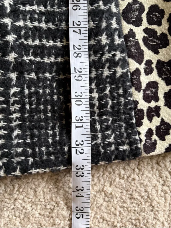 Alice and Olivia Clyde in Black & White Patchwork A-line Mini Shift Dress sz 4 - Image 15