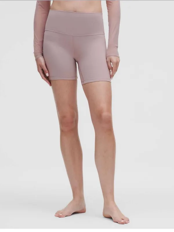 Lululemon Align High-Rise Short 6" Mauve Grey Size 14 NWOT - Image 2