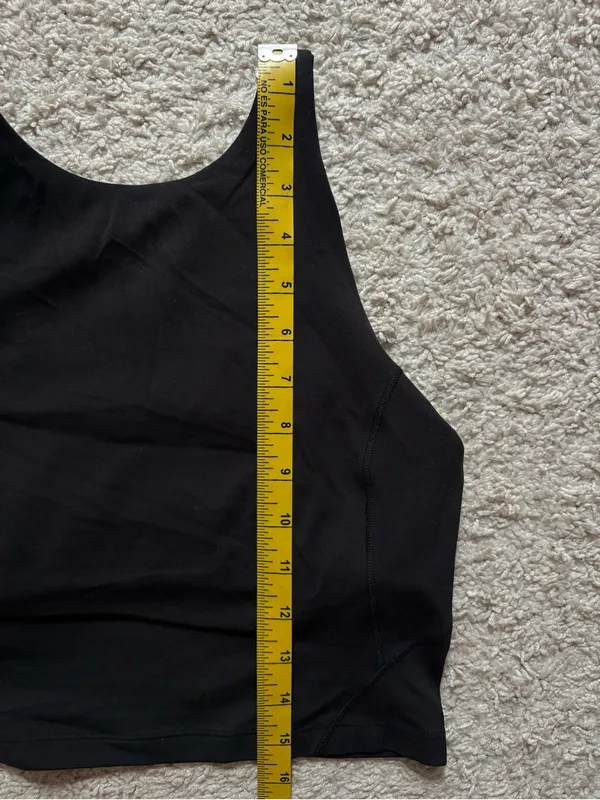 lululemon athletica Black Crop Tank Top - Image 3
