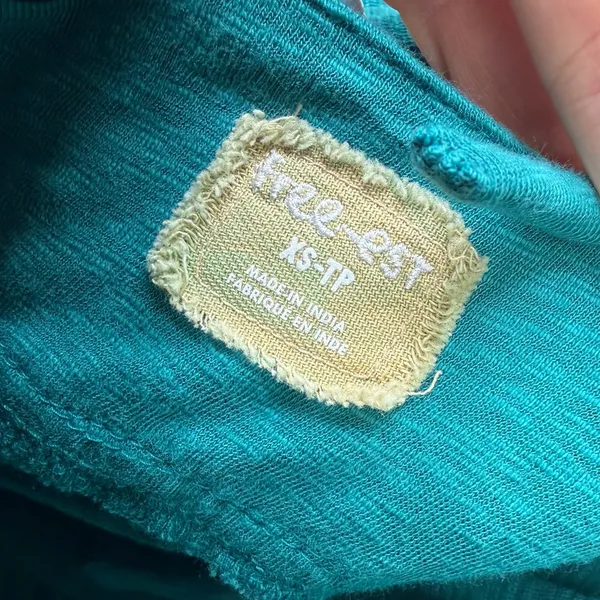 NEW Free People Free-est Tropic Teal Aquamarine String Of Hearts Midi Dress XS - Image 10
