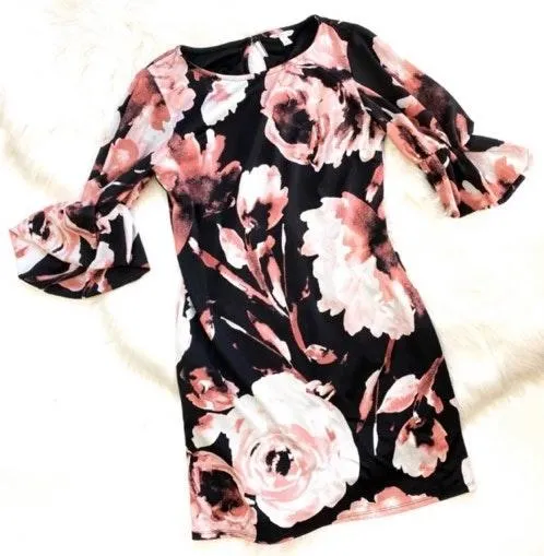 Womens Floral Shift Dress - Sz S - Image 3