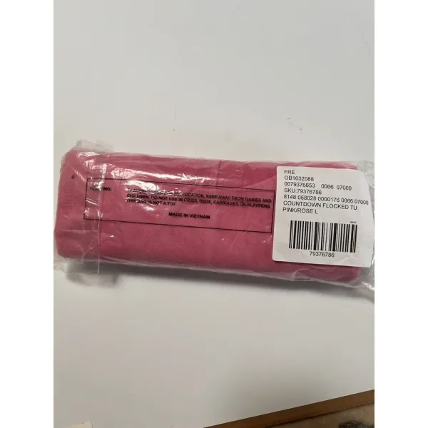 Free People Size Large Hot Pink Velour Semi Sheer Long Sleeve Top Lightweight‎ - Image 3