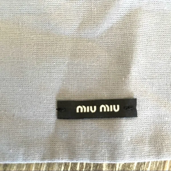 Miu Miu small grey drawstring dust bag - Image 2