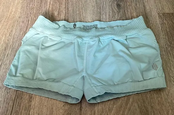 Free People Movement Good Karma Light Blue Short Shorts Size Extra Large - Image 11
