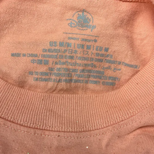 Disney Peach Glittering Spirit Jersey Size M - Image 6