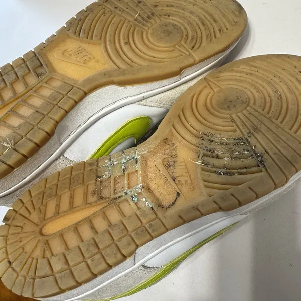 Nike Dunk Low Pro Sneakers Women’s 7.5 White & Bright Cactus Green Tennis‎ Shoes - Image 9