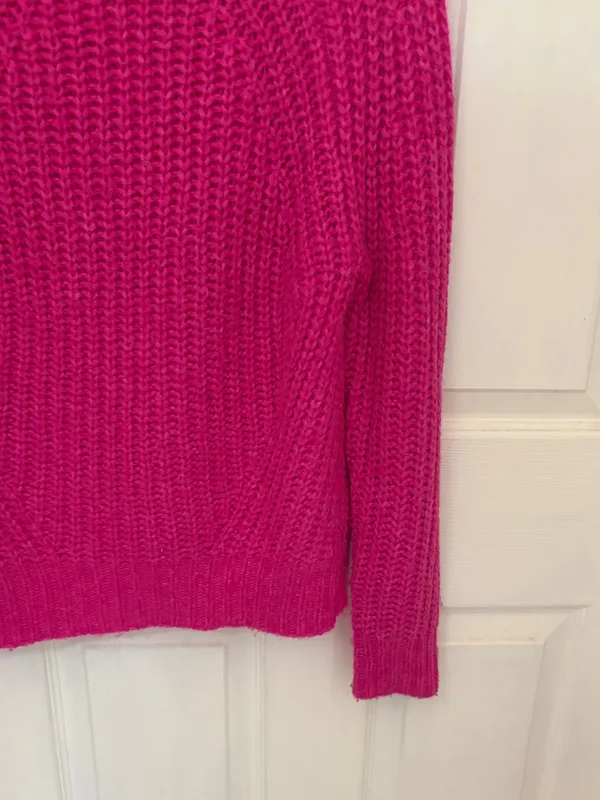 A New Day Hot Pink Crewneck Sweater - Image 3