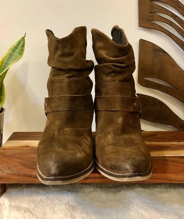 Mark Jenkins Dallas in Brown Distressed Suede Size 9 - Image 4