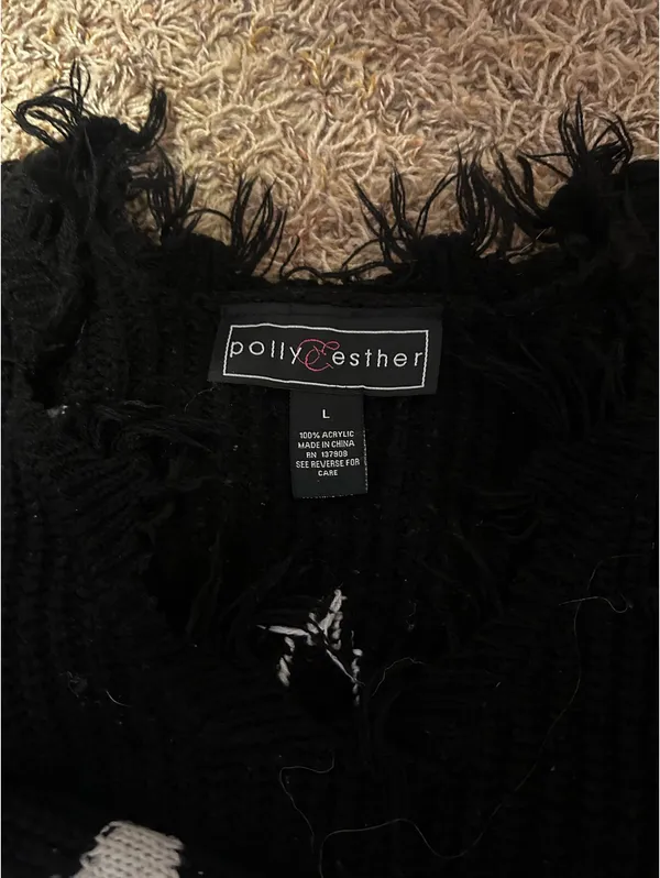 Rue 21 Black star sweater - Image 2