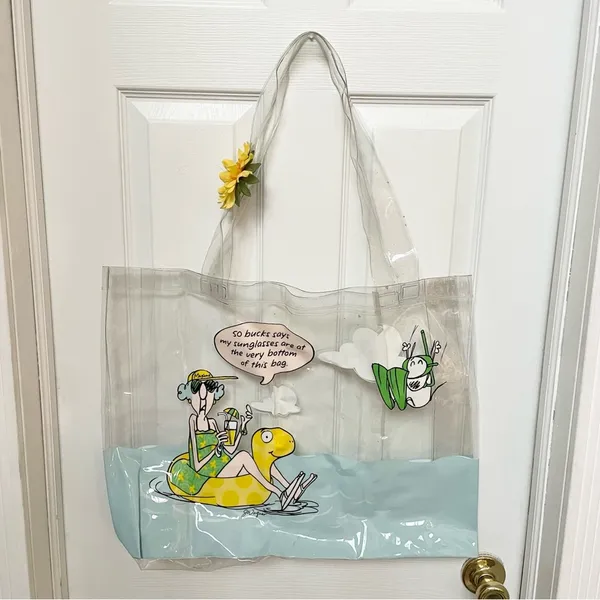 NWOT Vintage Hallmark Maxine Clear Beach Tote bag - Image 4