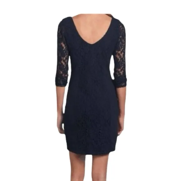 abercrombie and fitch dress Black‎ Dress Lace Sleeves Lace Panel small - Image 4