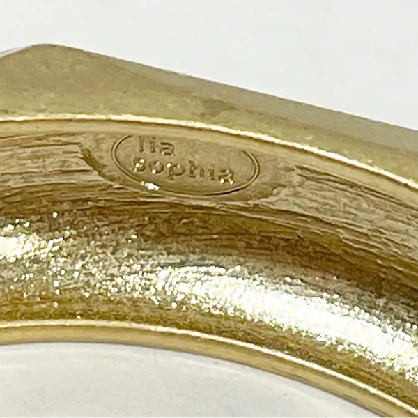 Lia Sophia Sculpture Retired Magnetic Hinged‎ Bangle Bracelet - Image 2