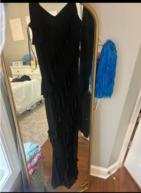 Sincerely Jules Black Ruffle Dress - Image 2