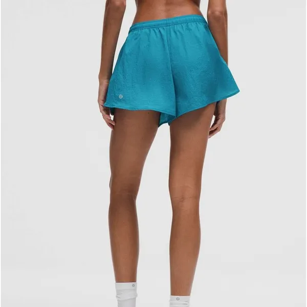 Lululemon Dolphin Hem Mid Rise Running Shorts 3" Hawaiian Blue Size XL - Image 2