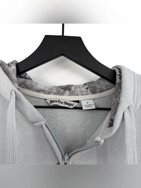 BASS PRO SHOPS Women's Game Day Full-Zip Long-Sleeve Hoodie Sweatshirt Grey M - Image 3