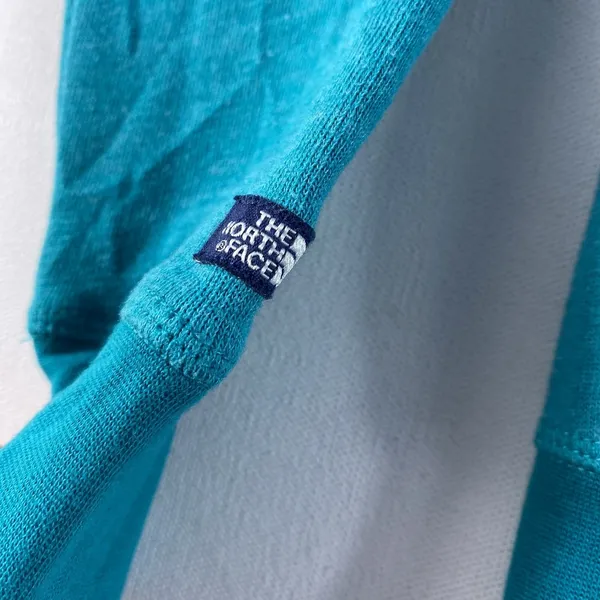 The North‎ Face Full Zip Jacket Women's XS Hooded Sweater Sweatshirt Teal Ladies - Image 3