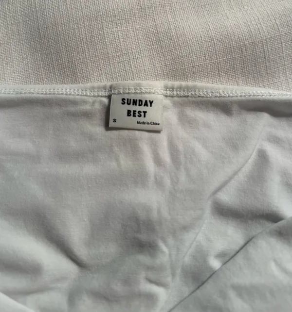 Aritzia Sunday Best White Halter Top - Image 4