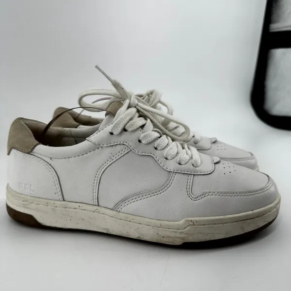 Madewell Court Leather Sneakers Cloudlift Lace Up Low Top Ivory Multi W6.5 M5 - Image 3