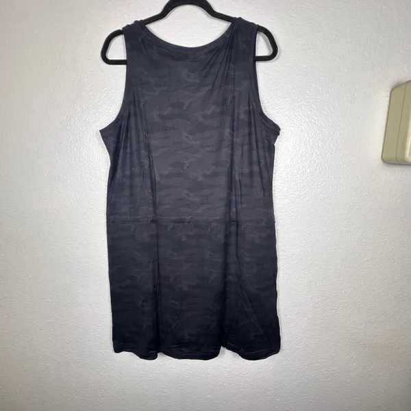 Members Mark Soft Dress XL Black Camo‎ Tank Sleeveless Drawstring Pockets - Image 2