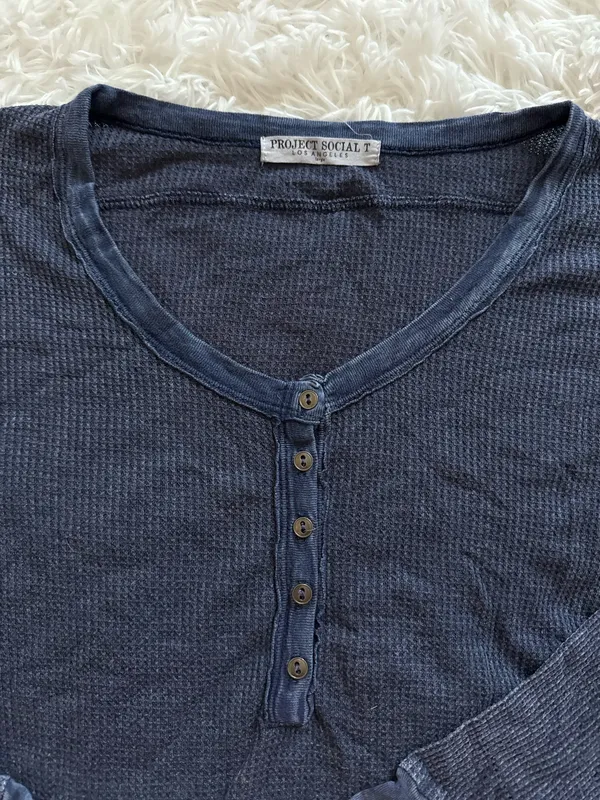 Project Social T navy long sleeve shirt - Image 2