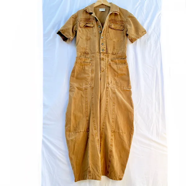 Free People | We The Free Maxie Washed Coverall In Cathay Spice Size 2 - Image 4