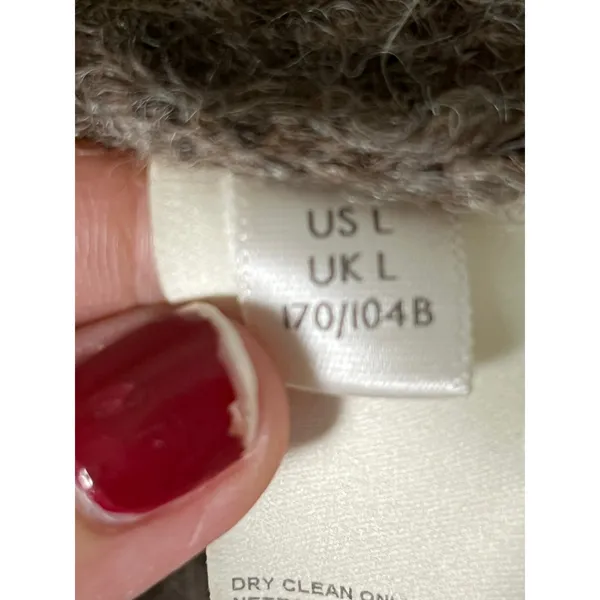 Free People Alpaca Reach for the Stars Sweater Striped Slouchy Boho Casual Large - Image 7