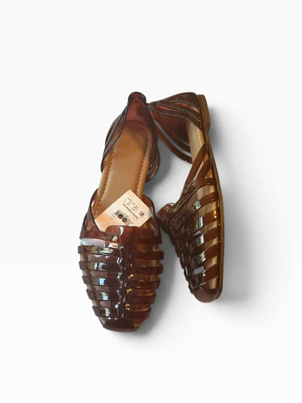 Time and Tru Women's Huarache Jelly Sandals Flats Sz 8 NWT - Image 4