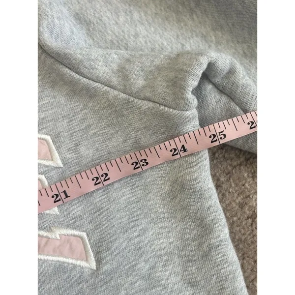 Parke X Stoney Clover Lane Grey Pink Varsity Mockneck Sweatshirt S/m - Image 6