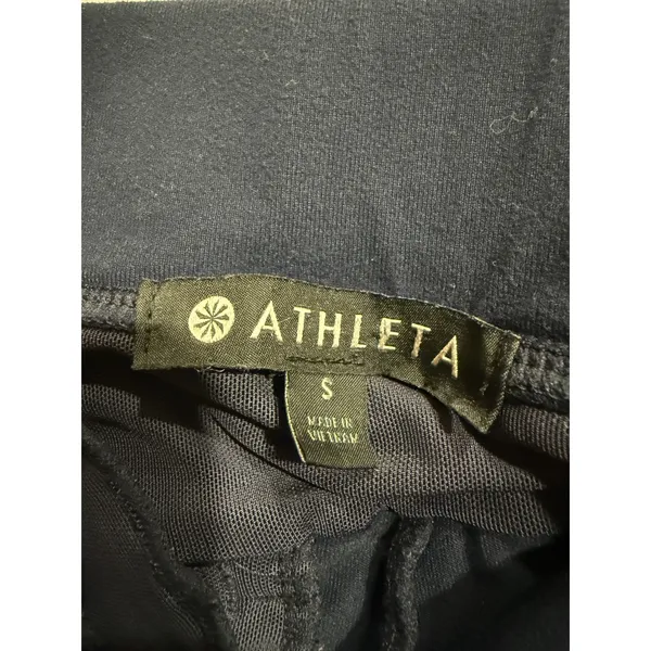Athleta Mens Navy Blue Athletic‎ Shorts Zipper Pockets Size S Activewear - Image 3
