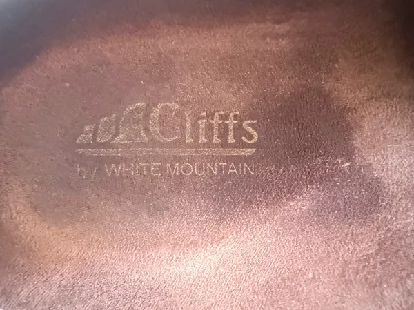 White mountain dark double-buckle slide sandals featuring dual adjustable straps and contoured - Image 11