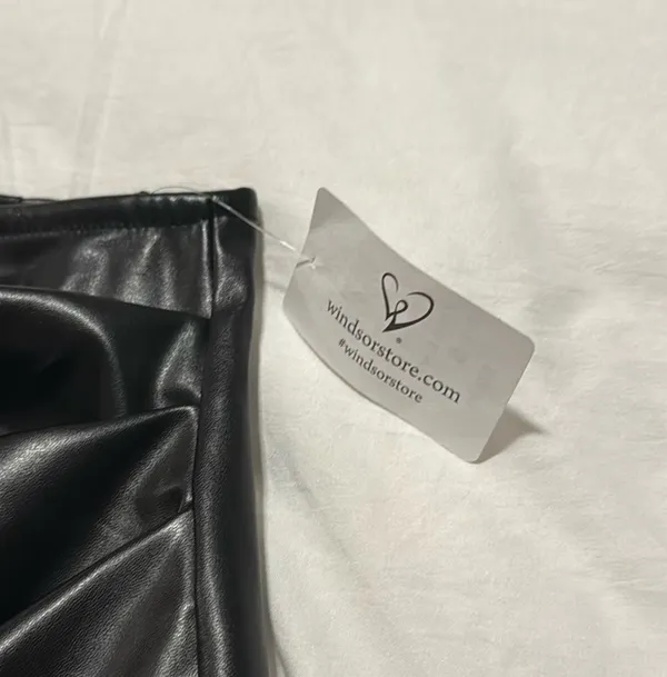 Windsor Brand new with tags!!! Black Leather Skirt - Image 2