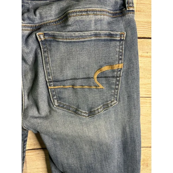 American Eagle, NE(X)T level stretch, Womens, Size US 4,Blue Denim,Jeggings‎ - Image 4