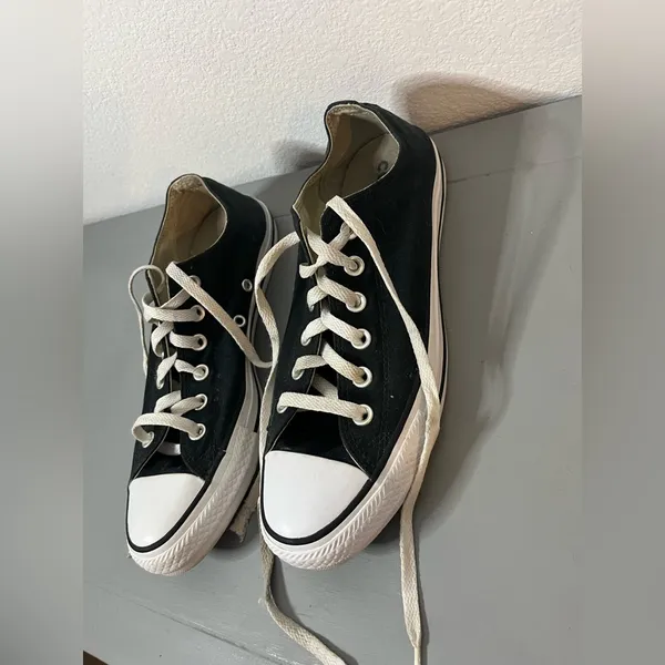 Converse Chuck Taylor All Star Double Tongue Black Iris Low Top Shoes Sz 9 Women - Image 4