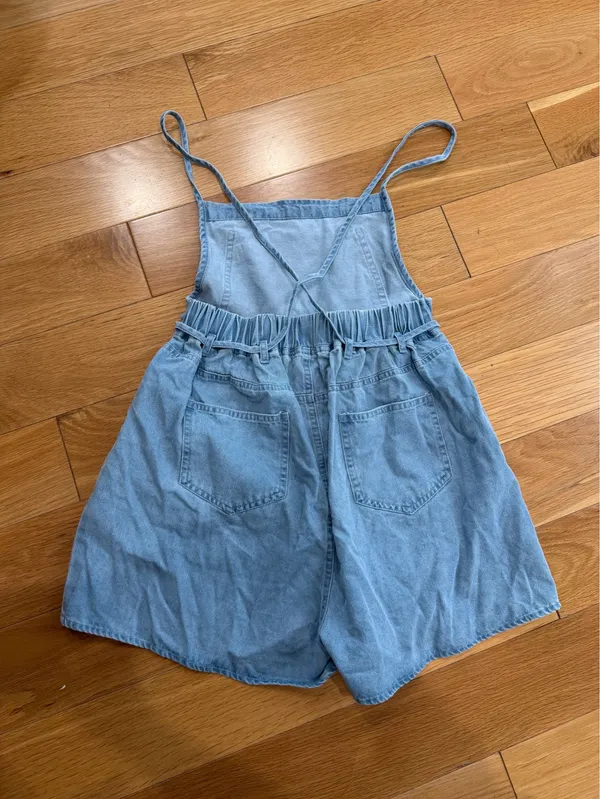 Pink Lily Soft Denim Romper - Image 2