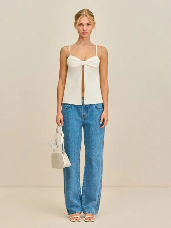 Cult Gaia Lennon Knit Tank Top Medium - Image 2