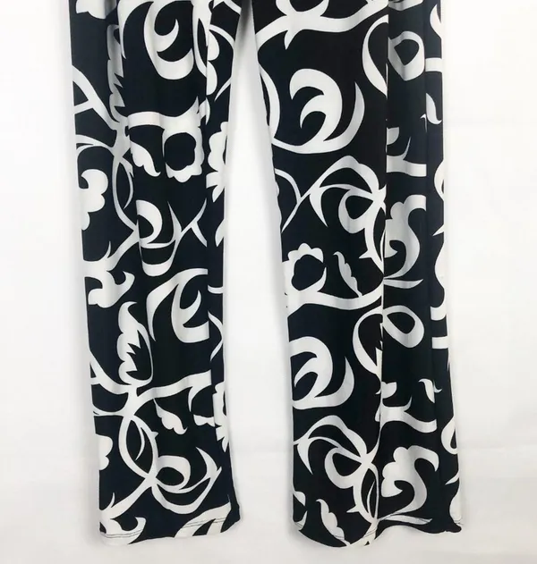 Flirt Pink Women's High Rise Floral Pants Juniors XL - Image 5