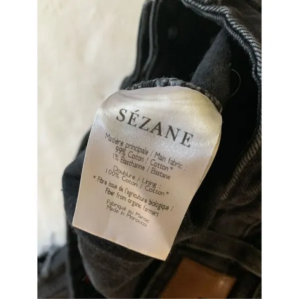 Sézane Denim jeans black women's size 25 - Image 6