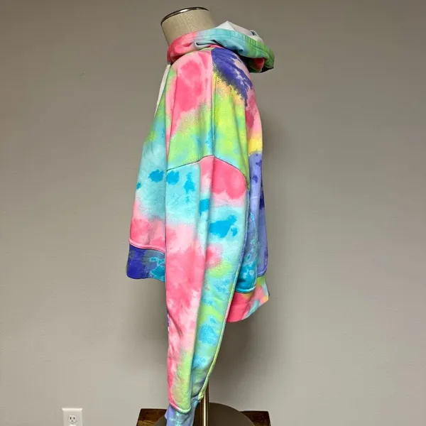 Nike Get Fit French Terry Tie-Dye Training Hoodie - Image 4