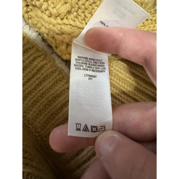 Cabelas Women's Knit Button Cardigan‎ Sweater Jacket Heavy Size S Sherpa Hood - Image 14