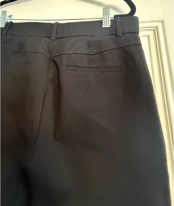 ZARA Black High-Rise Skinny Chino Pants - Size XL - Image 3