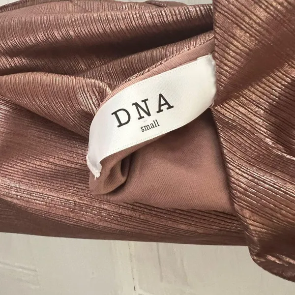 Revolve DNA Cowl Neck Rose Gold Mini Dress - Image 4