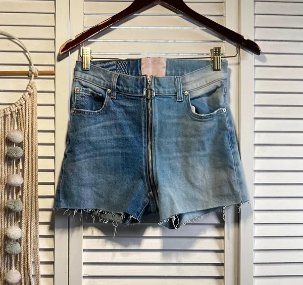 Revice Denim Two Tone Shorts - Image 2
