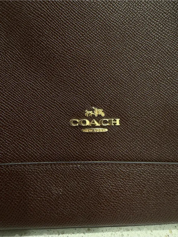 Coach F 57524 Crossgain Leather Satchel Blush Handbag Brown Leather EUC - Image 2