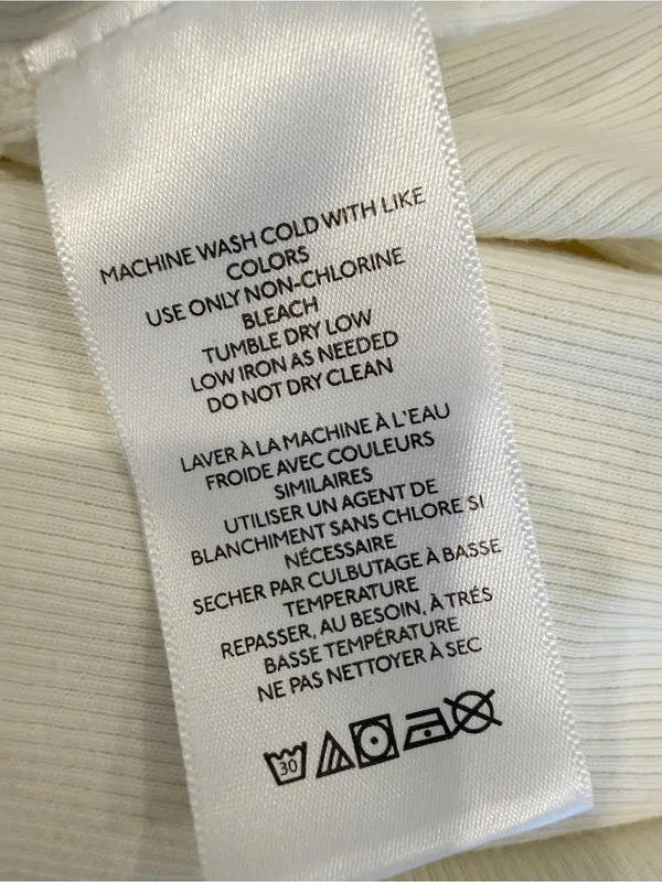 FREE PEOPLE WE THE FREE Kate Tank in Ivory Cream Seamless Tee Exposed Seams XL - Image 6