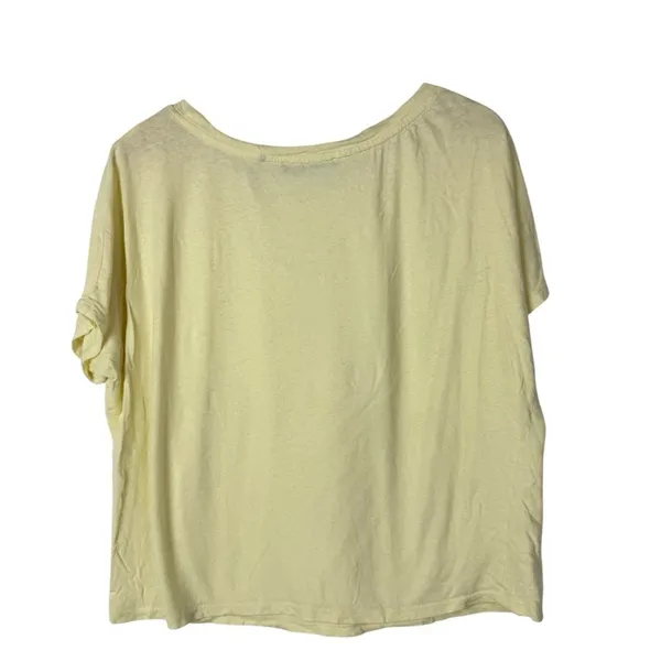 Boutique School‎ Rag Pale Yellow Boxy Short Sleeve T-Shirt S - Image 2