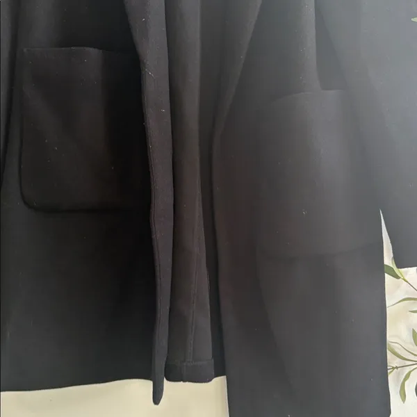 Black Longline Coat Size L - Image 2