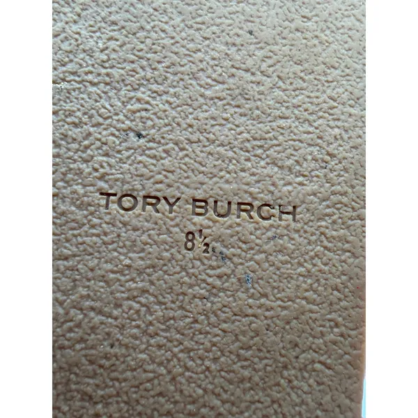 Tory Burch Miller Thong Sandals Light Blue Leather Logo Cork Footbed Women’s 8.5 - Image 6